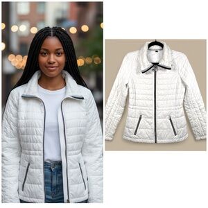 Guess White Puffer Jacket S